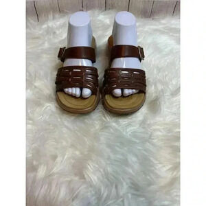 Dansko Cognac Brown Slides Sandals Size 40